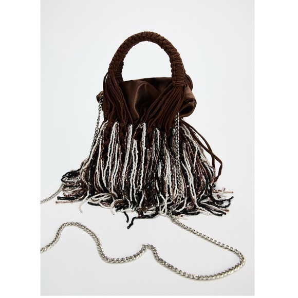 Zara beaded mini bucket bag - Picture 4 of 8